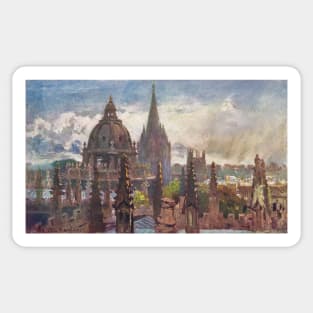 Oxford from the Sheldonian Theatre in the 1900s Sticker